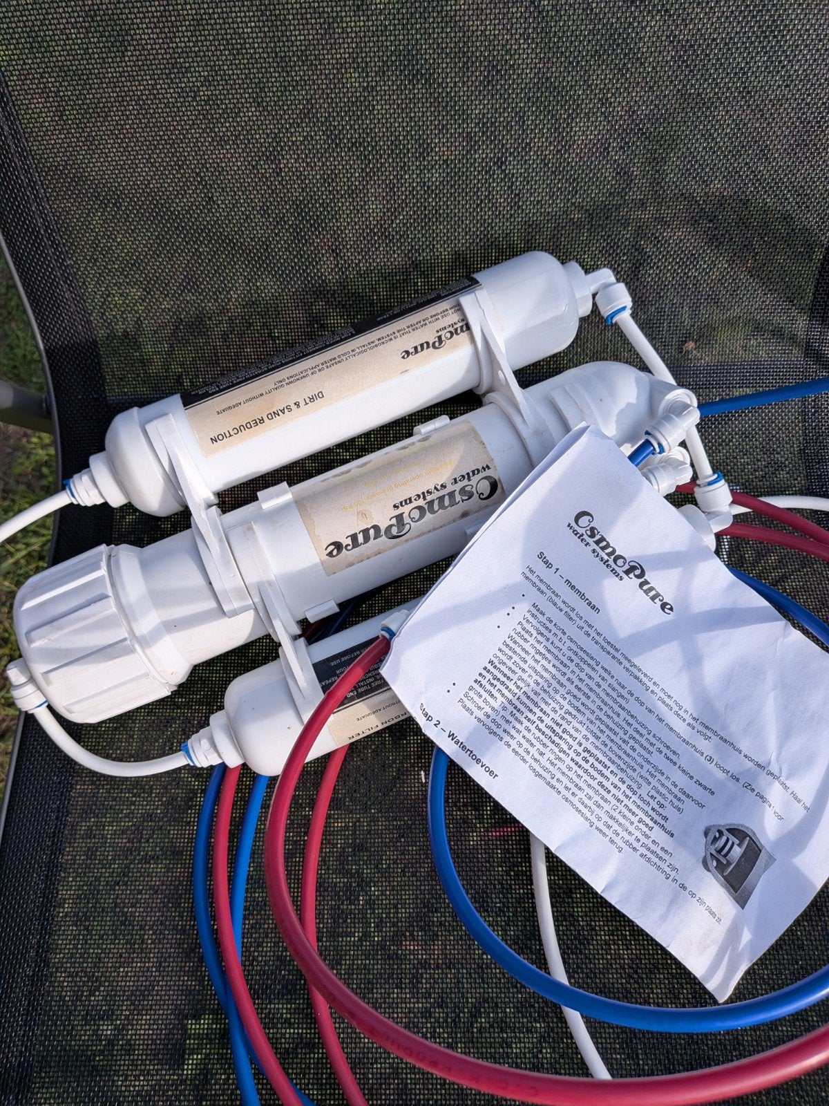 OsmoPure Omgekeerd Osmose Waterfiltersysteem (3-traps), Ophalen of Verzenden, Gebruikt