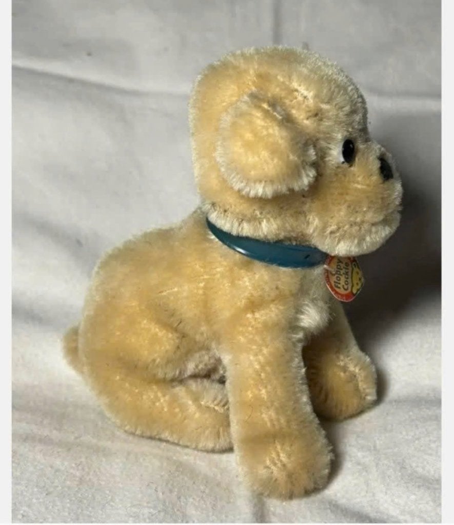 Steiff vintage mops hondje, mopsy, knuffel jaren ‘60-‘70, Antiek en Kunst, Ophalen of Verzenden