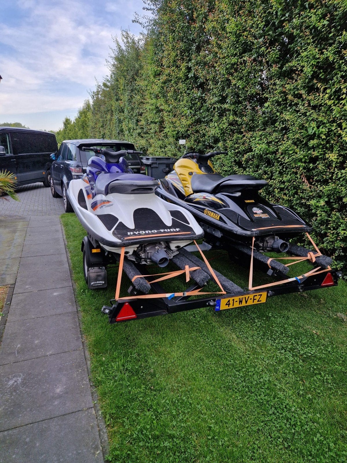 Waterscooter trailer voor 2 waterscooters, Ophalen of Verzenden, Gebruikt
