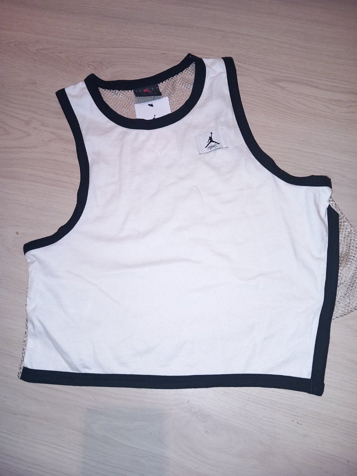 Jordan crop top wit/zwart maat XS, Wit, Nieuw, Ophalen of Verzenden, Jordan