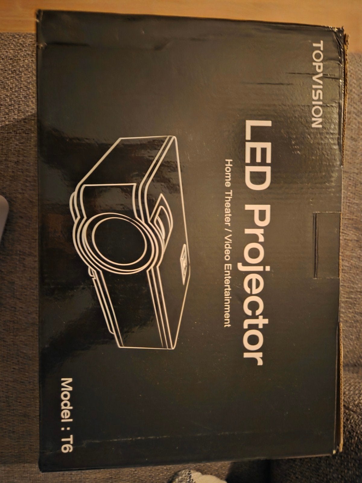 TOPVISION LED Projector T6 met scherm en kabels, Ophalen of Verzenden, Zo goed als nieuw, Overige resoluties, LED