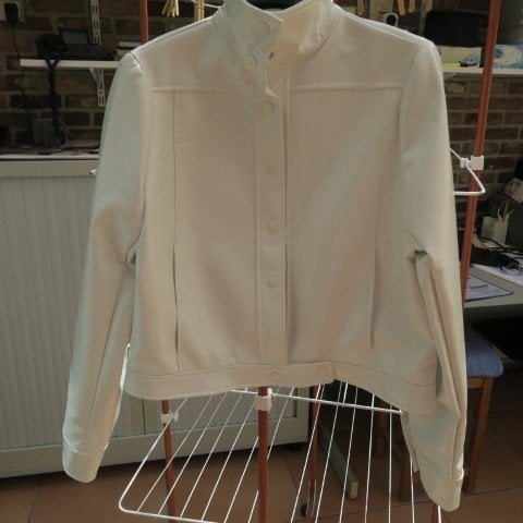 Jasje nieuw wit faux leder Millenium J/S mt L (42-44), Wit, Maat 42/44 (L), Nieuw, Millenium