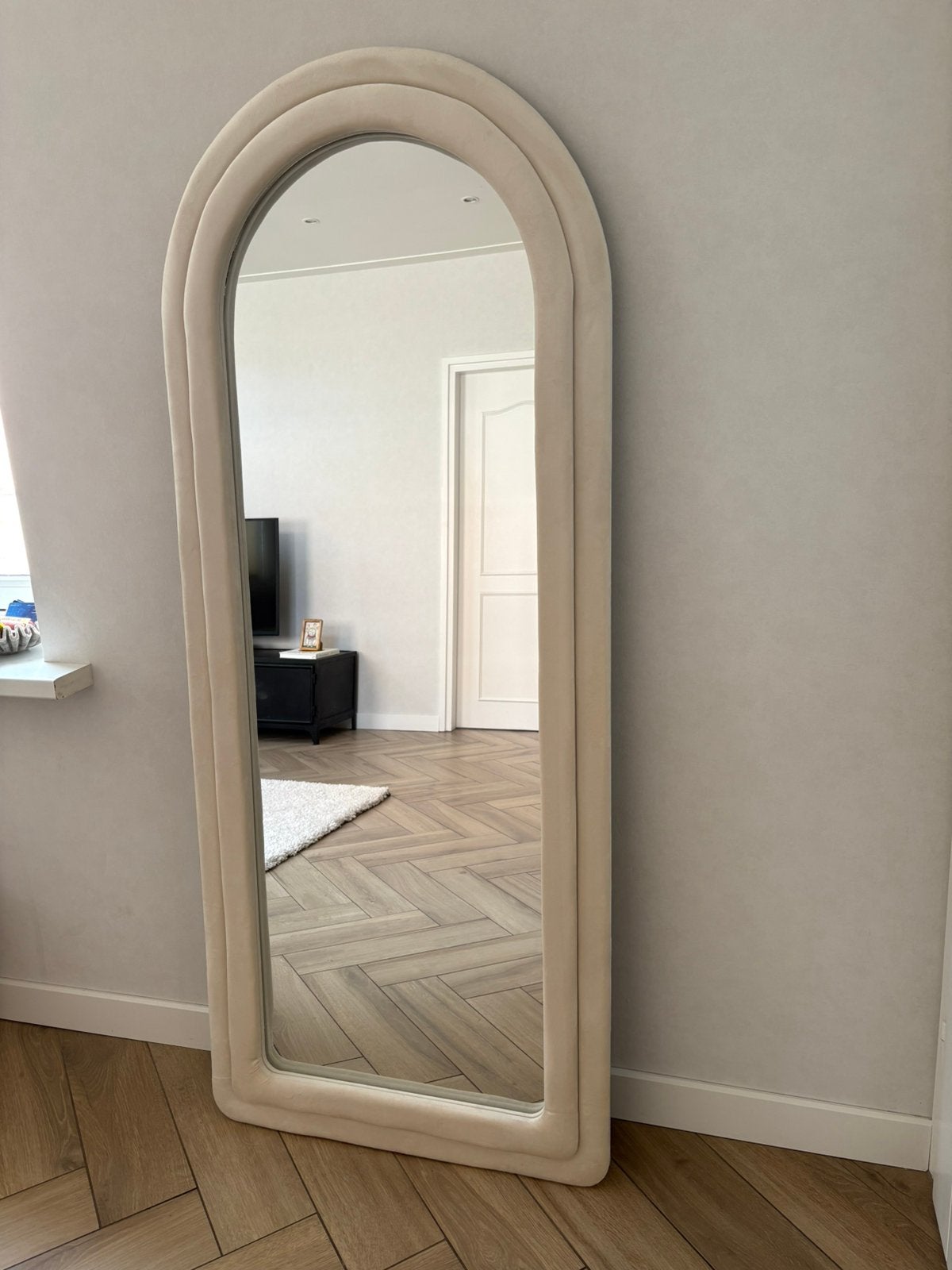 Spiegel Muron Velvet Off-White, Ophalen, Minder dan 50 cm, Nieuw, 150 tot 200 cm