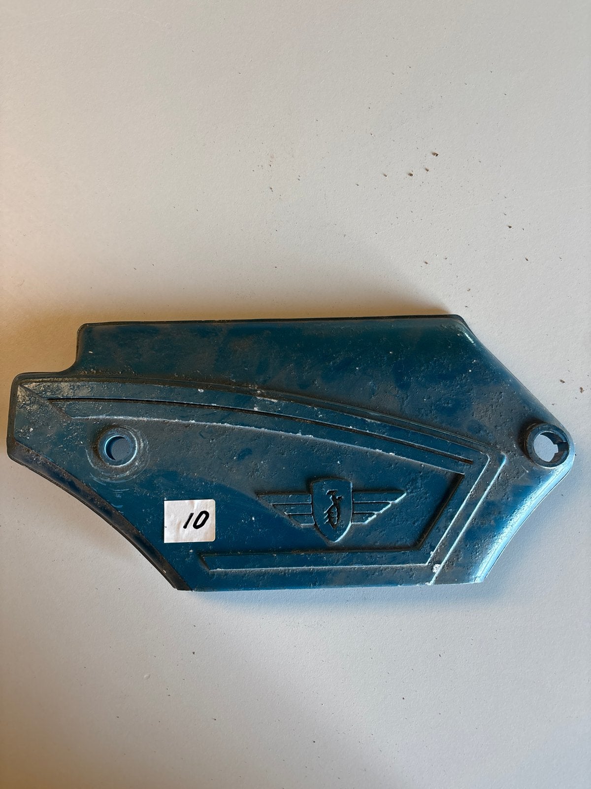 Zundapp zijkap rechts aluminium - Blauw (517-10-603), Ophalen of Verzenden, Gebruikt, Kap