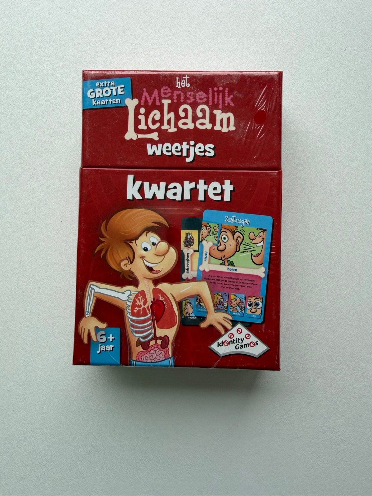 Het Menselijk Lichaam Weetjes Kwartet - Identity Games, Drie of vier spelers, Ophalen, Zo goed als nieuw