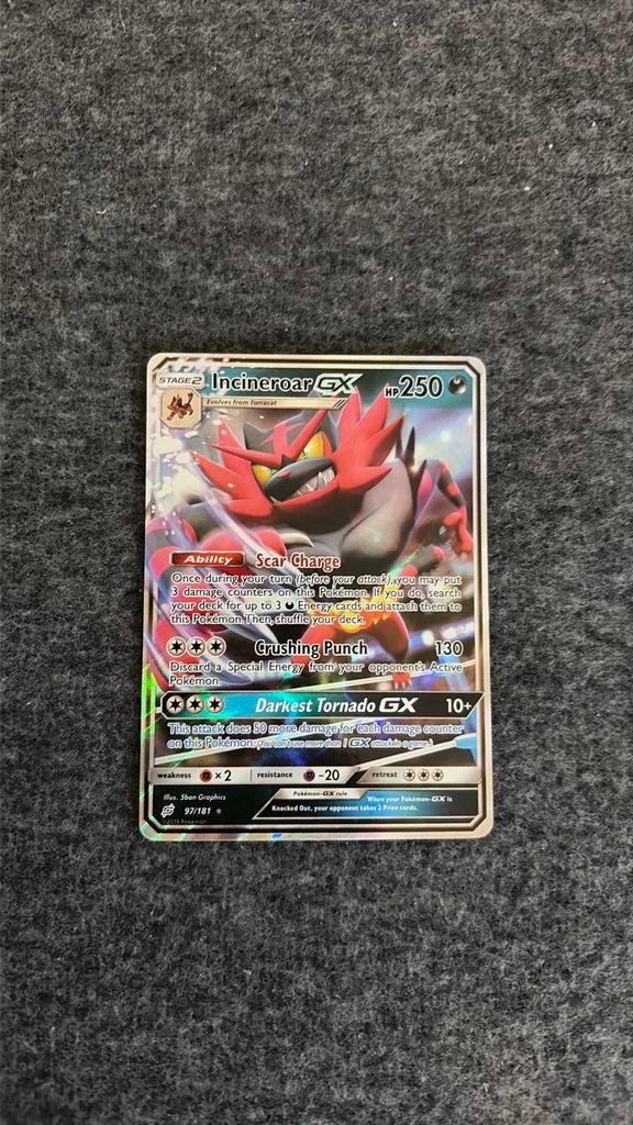 Incineroar GX 97/181 TEU97, Ophalen of Verzenden, Zo goed als nieuw