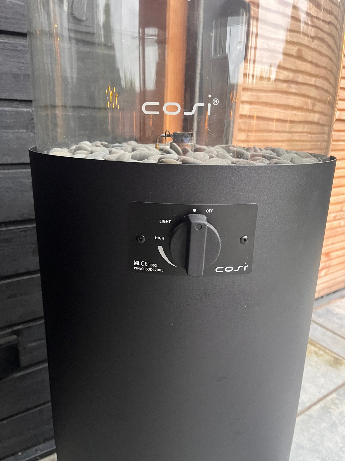 Cosi Vuurzuil - Cosiloft 100 Terrashaard, Ophalen, Zo goed als nieuw, Vuurkorf