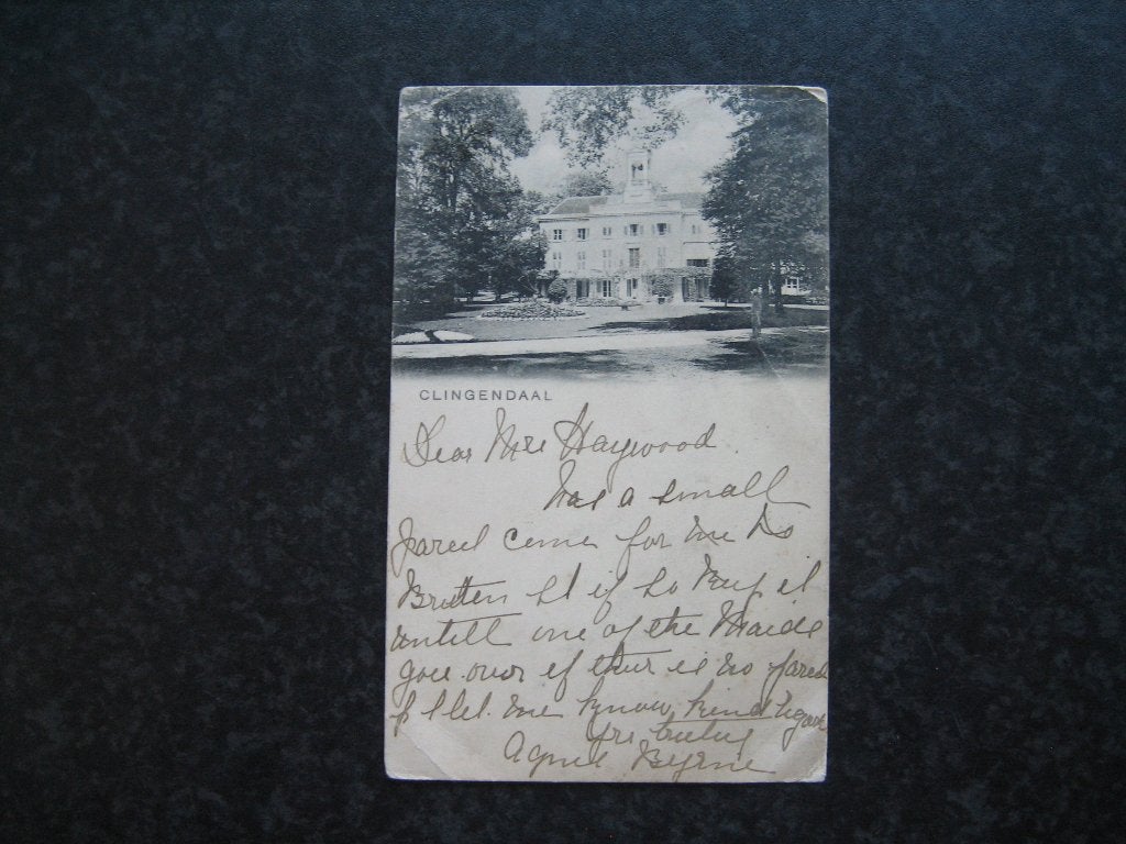 DEN HAAG  Clingendaal, Verzamelen, Ophalen of Verzenden, Voor 1920, Zuid-Holland
