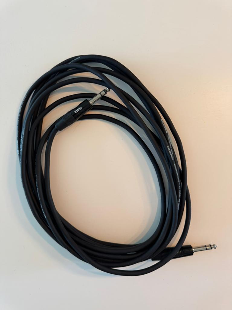 Klotz greyhound stereo jack TRS kabel 6M, Ophalen of Verzenden, Zo goed als nieuw, Minder dan 2 meter, Overige kabels