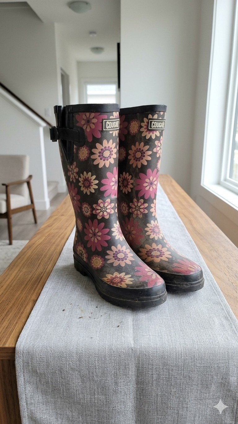 Regenlaarzen dames, Kleding | Dames, Schoenen, Ophalen, Zo goed als nieuw, Zwart, Regenlaarzen