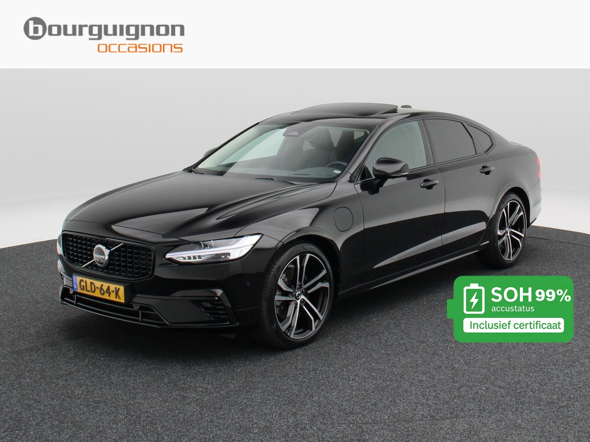 Volvo S90 2.0 T8 456 Pk Recharge AWD Ultra Dark | Stoel/Stuu, Auto's, Volvo, Automaat, Dealer onderhouden, Gebruikt, Euro 6