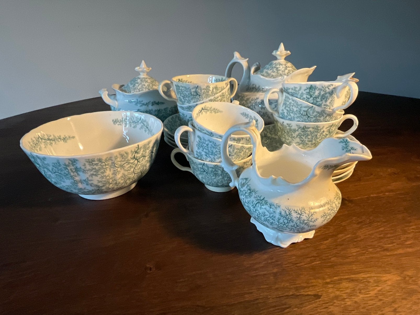 Thee Service zeewier antiek Engels Wileman & Co, Ophalen of Verzenden