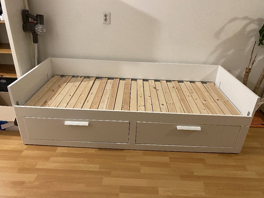 Ikea Brimnes Sofa Bed, Ophalen, Verstelbaar, Wit, Tweepersoons