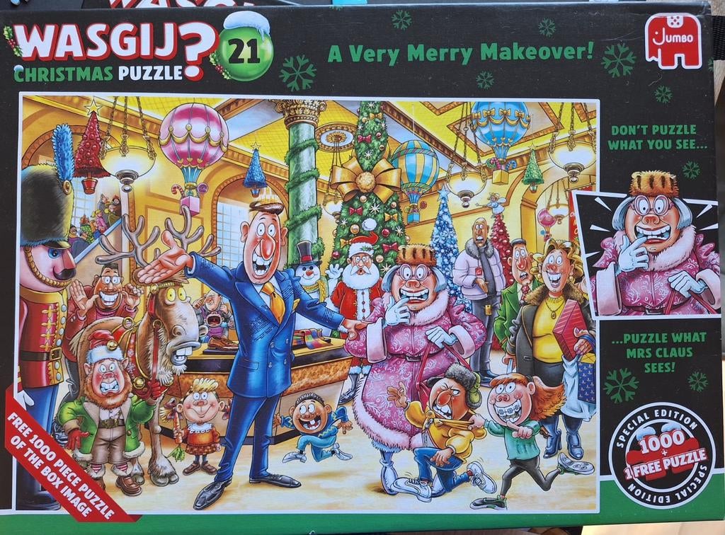 Wasgij? 21 Christmas Puzzle, Ophalen of Verzenden, Meer dan 50 stukjes, Zo goed als nieuw, 6 jaar of ouder