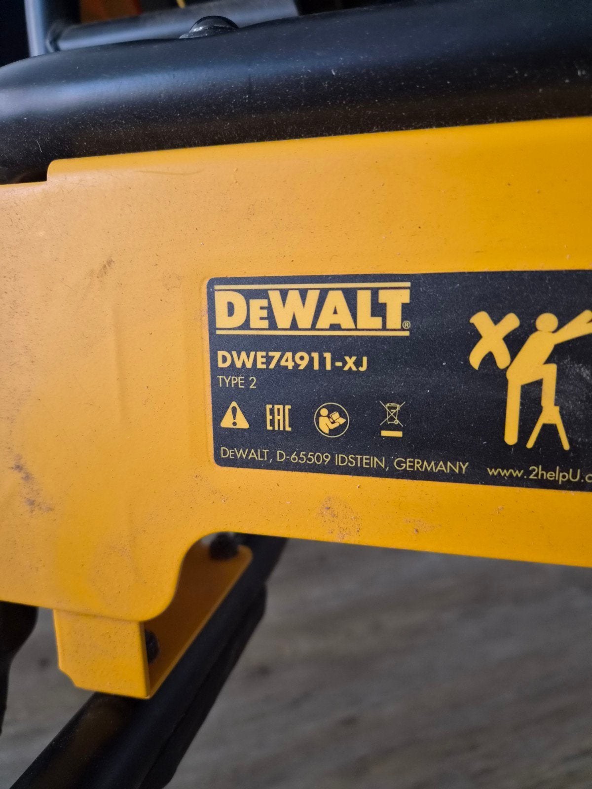 DeWalt DWE7492-QS Tafelzaag met onderstel DWE74911-XJ
