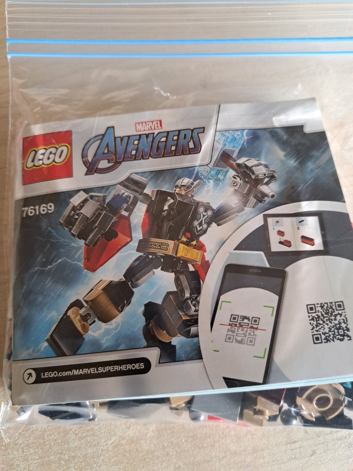 LEGO Marvel Avengers 76169 Thor Mech Armor, Kinderen en Baby's, Inclusief instructies, Marvel, Lego, Nieuw