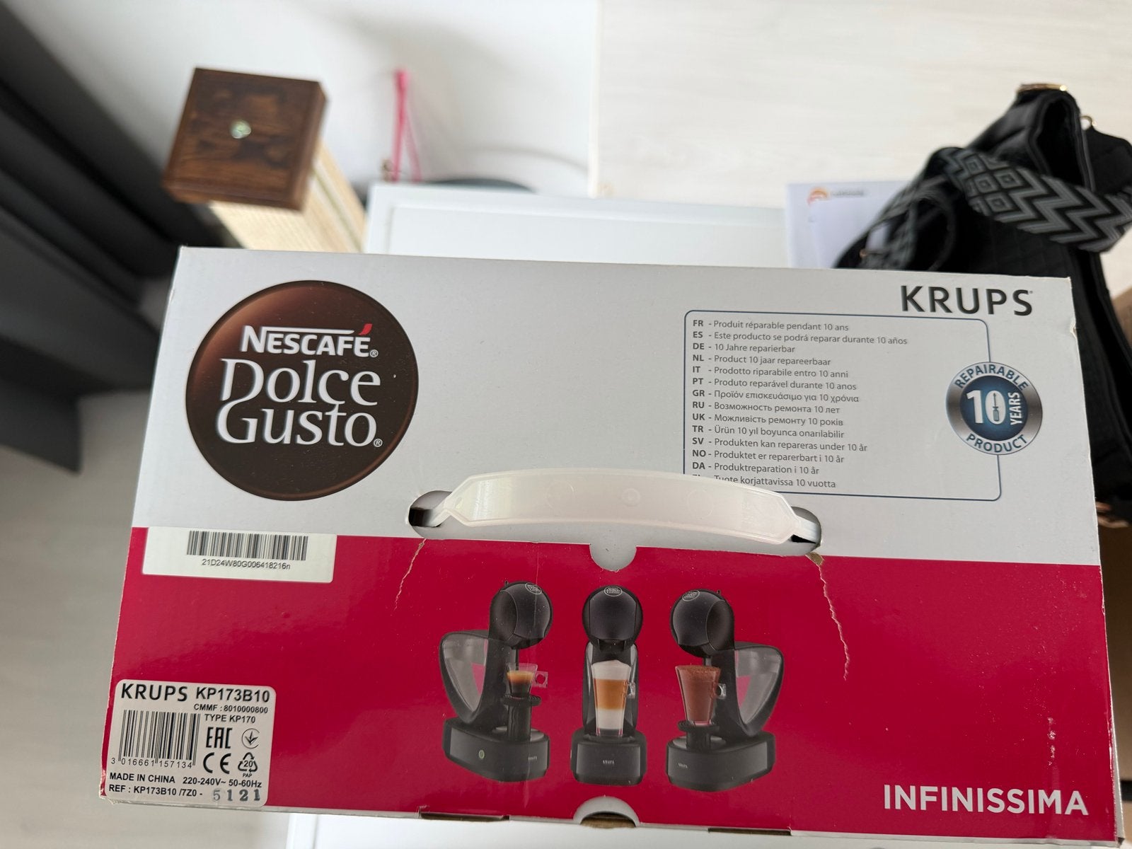 Nescafé Dolce Gusto Krups Infinissima Koffiezetapparaat, Koffiepads en cups, Ophalen of Verzenden, 2 tot 4 kopjes, Koffiemachine