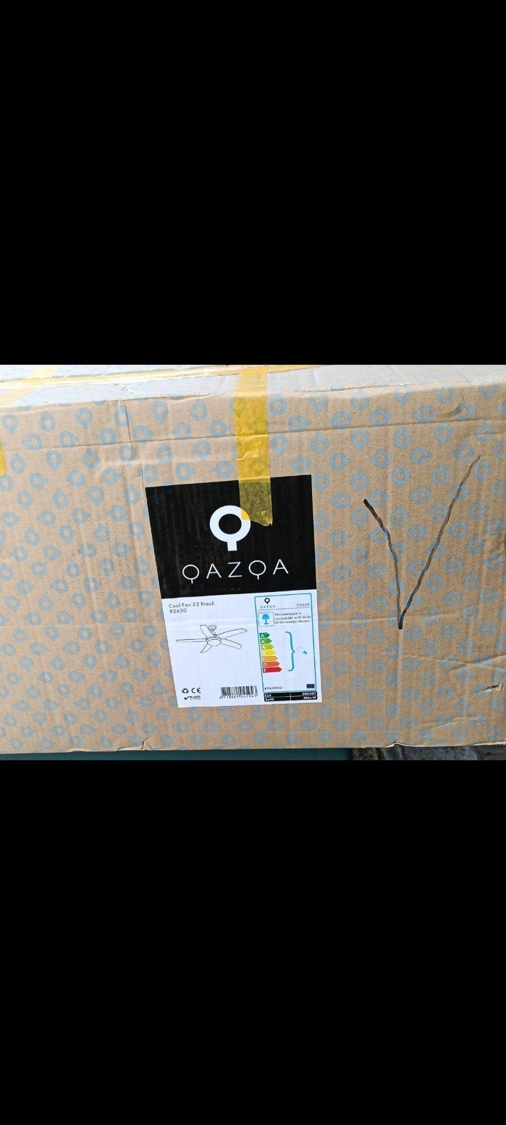 QAZQA Cool Fan 52 Zwart Plafondventilator 2 x, Ophalen, Nieuw, Modern