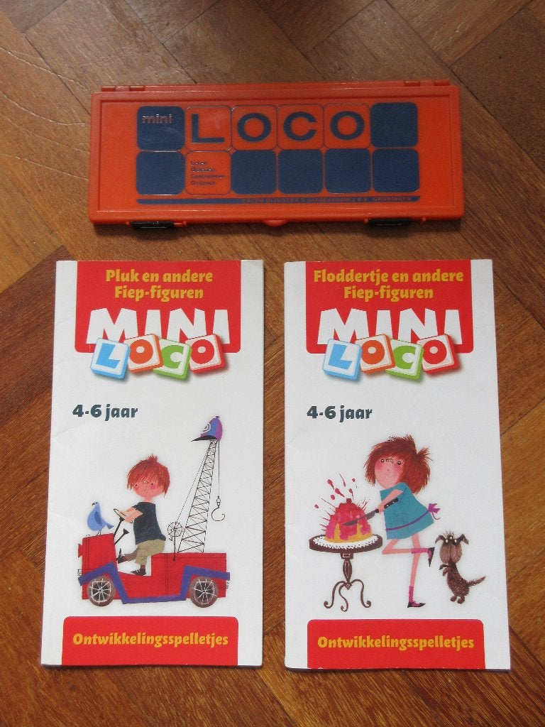 Loco Mini : doos + 2 boekje Ontwikkelingsspelletjes, Ophalen of Verzenden, Gebruikt, Puzzelen