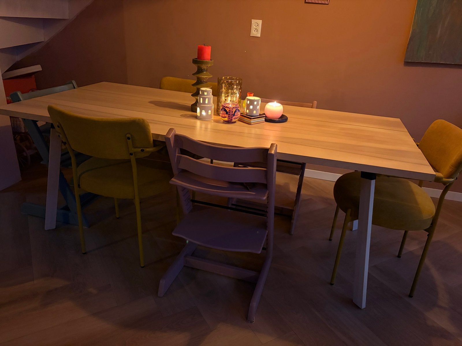 IKEA eettafel - Licht hout met kleine beschadiging, Ophalen, Gebruikt, 50 tot 100 cm, 150 tot 200 cm