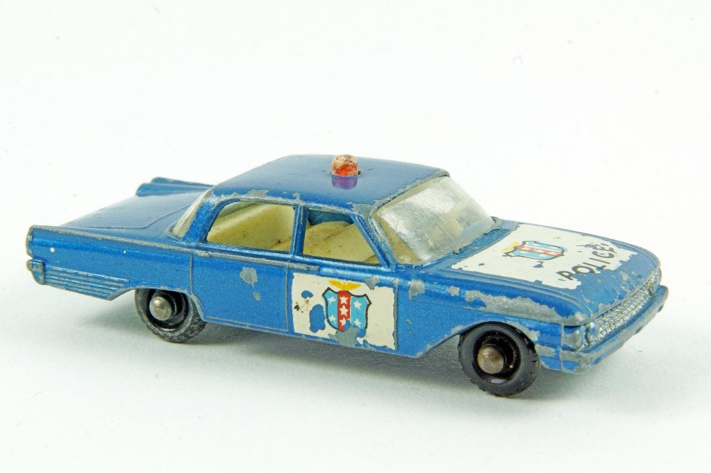 Ford Fairlane Police Car van Lesney No.55, Ophalen of Verzenden, Gebruikt, Auto
