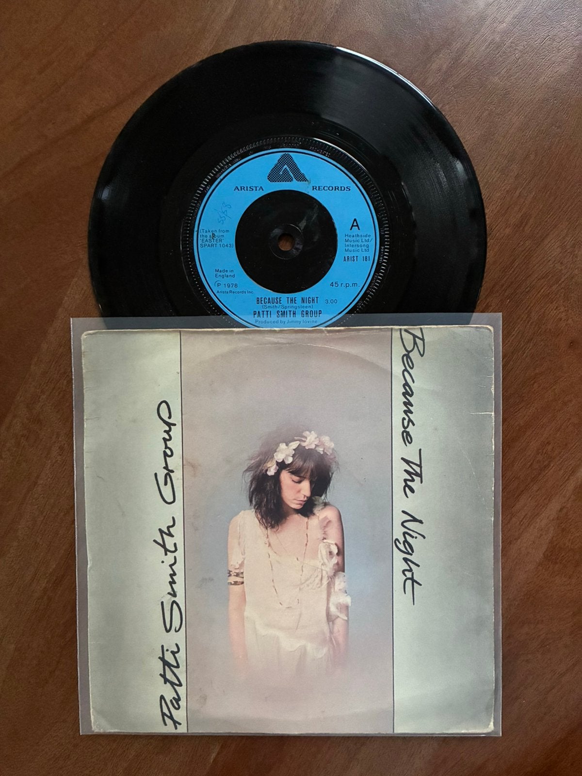 Patti Smith Group - Because the night, Ophalen of Verzenden, Zo goed als nieuw, 7 inch, Pop