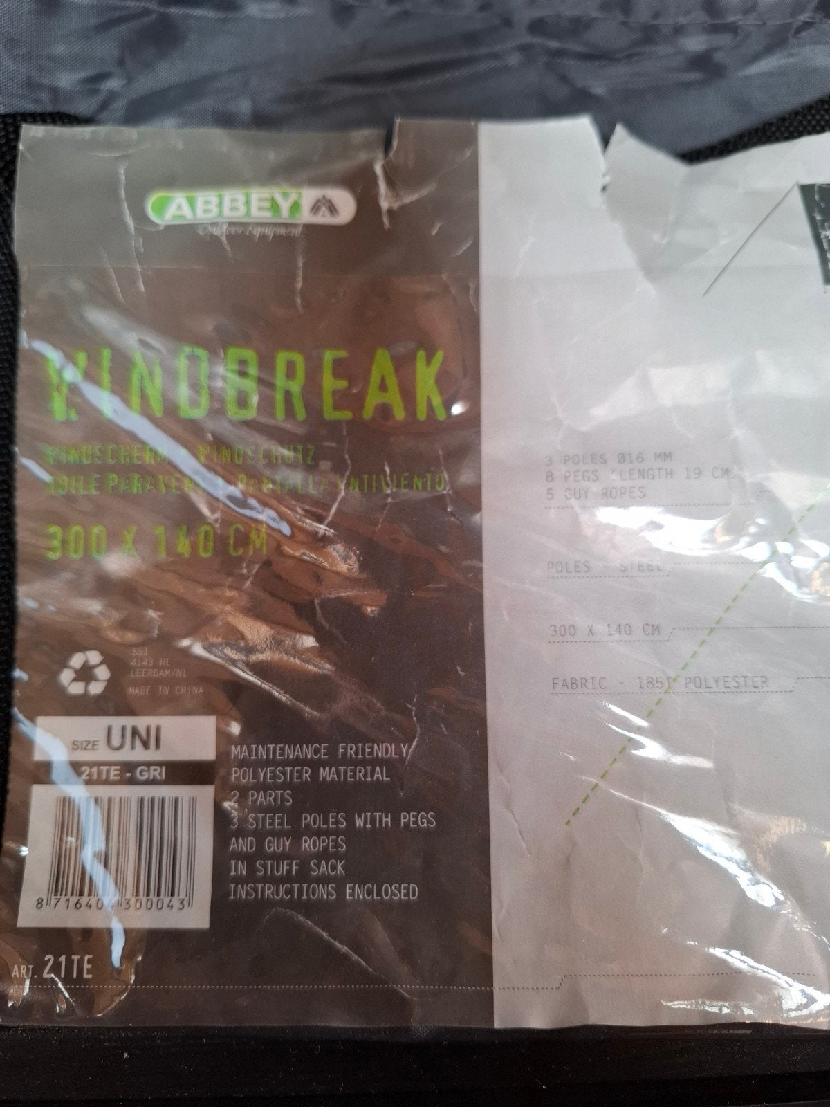 Wind-,Privacyscherm Abbey NIEUW

Kleur Grijs, Ophalen of Verzenden, Nieuw