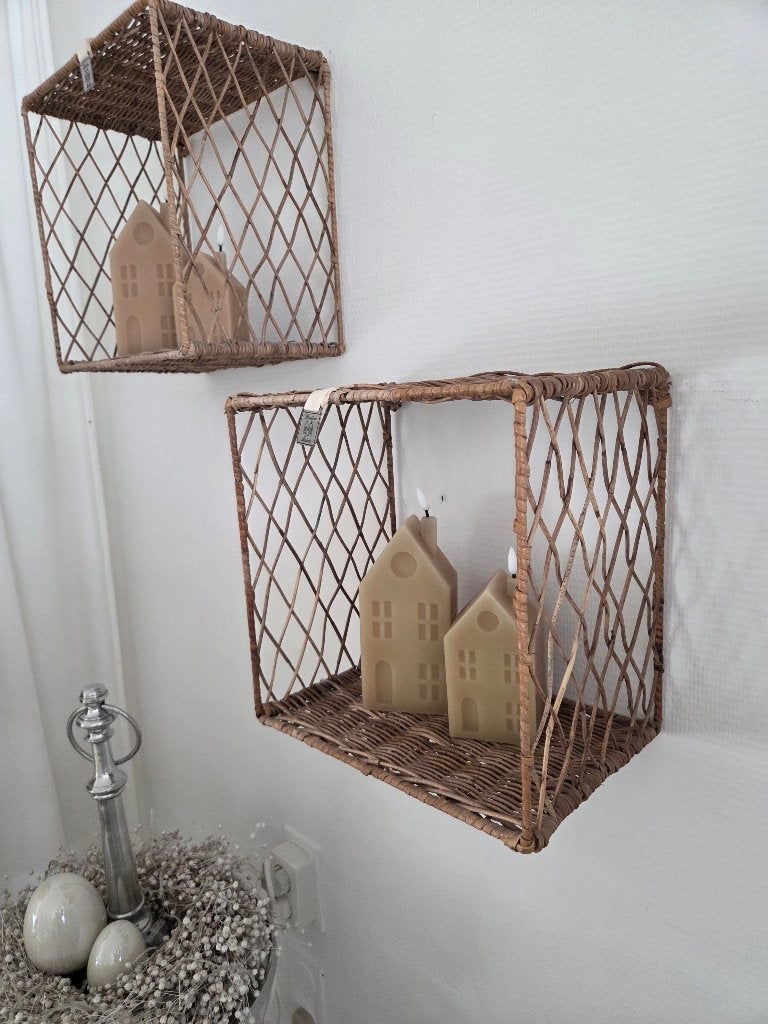 Riviera maison   rattan wand boxen   2 stuks, Huis en Inrichting, Woonaccessoires | Wanddecoraties, Ophalen of Verzenden, Zo goed als nieuw