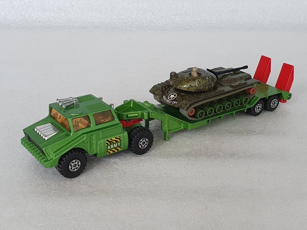 Matchbox - Battle Kings: Tank Transporter (K-106), Ophalen of Verzenden, Gebruikt, Bus of Vrachtwagen