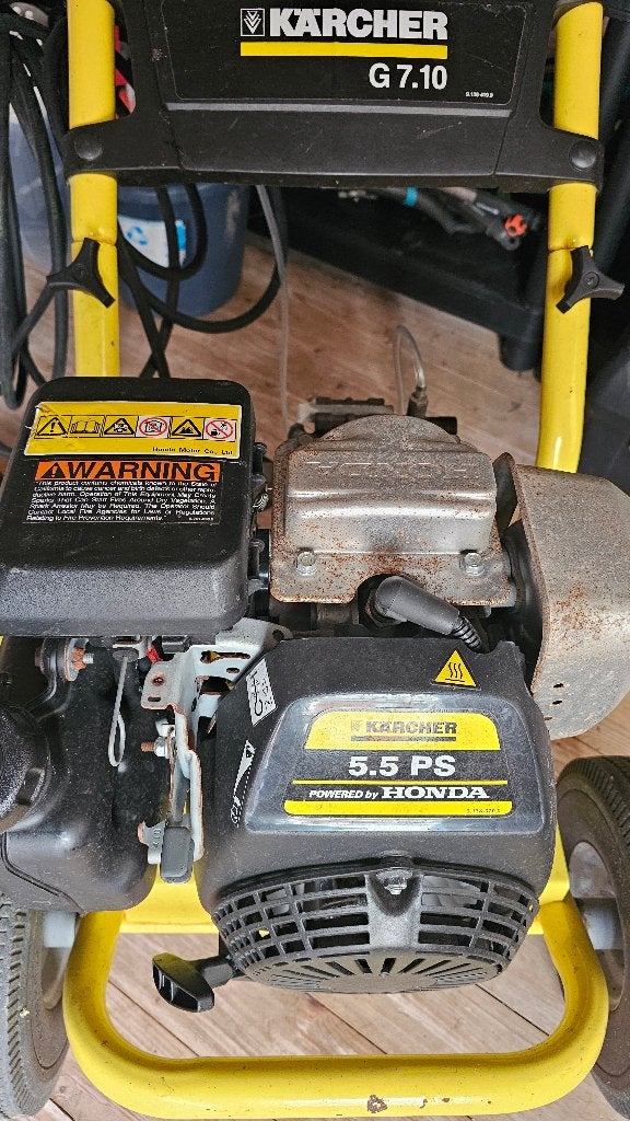 Kärcher G7.10 benzine hogedrukreiniger met veel accessoires, Ophalen, Benzine, Kärcher, Zo goed als nieuw