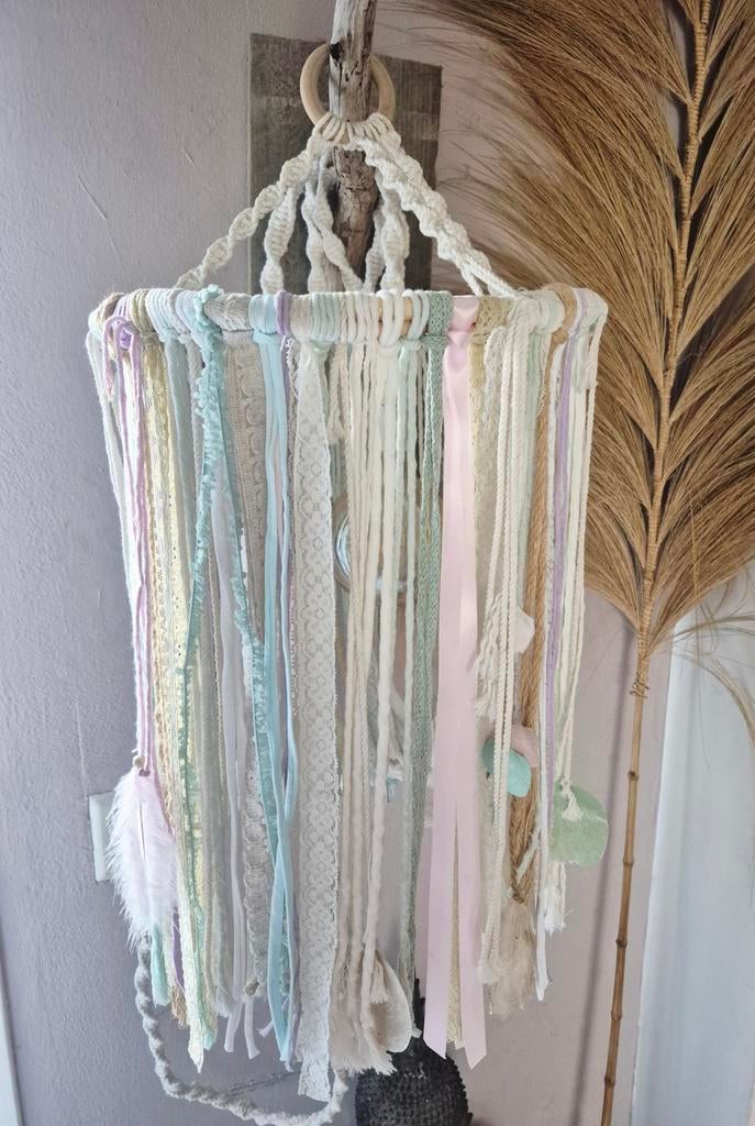Ibiza style lampenkap, pastel., Ophalen of Verzenden, Nieuw