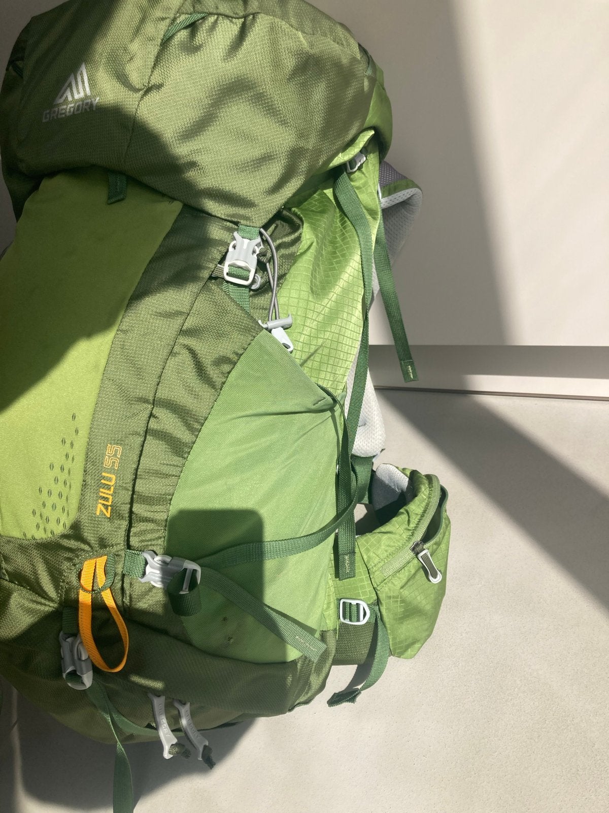 Gregory Zulu 55 Trekking Rugzak - Groen, Overige merken, Gebruikt, 25 tot 40 cm, Ophalen of Verzenden