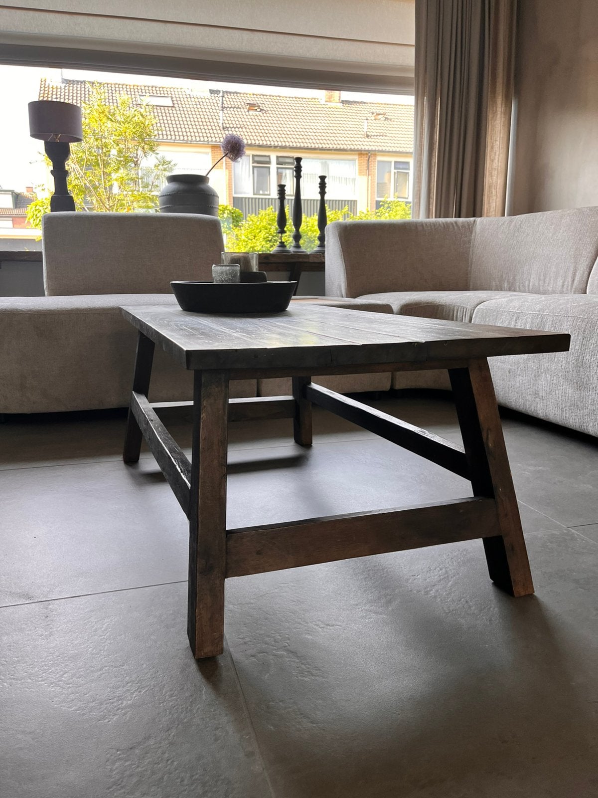 Salon tafel Aura Peeperkorn, 100 tot 150 cm, Zo goed als nieuw, Minder dan 50 cm, Rechthoekig