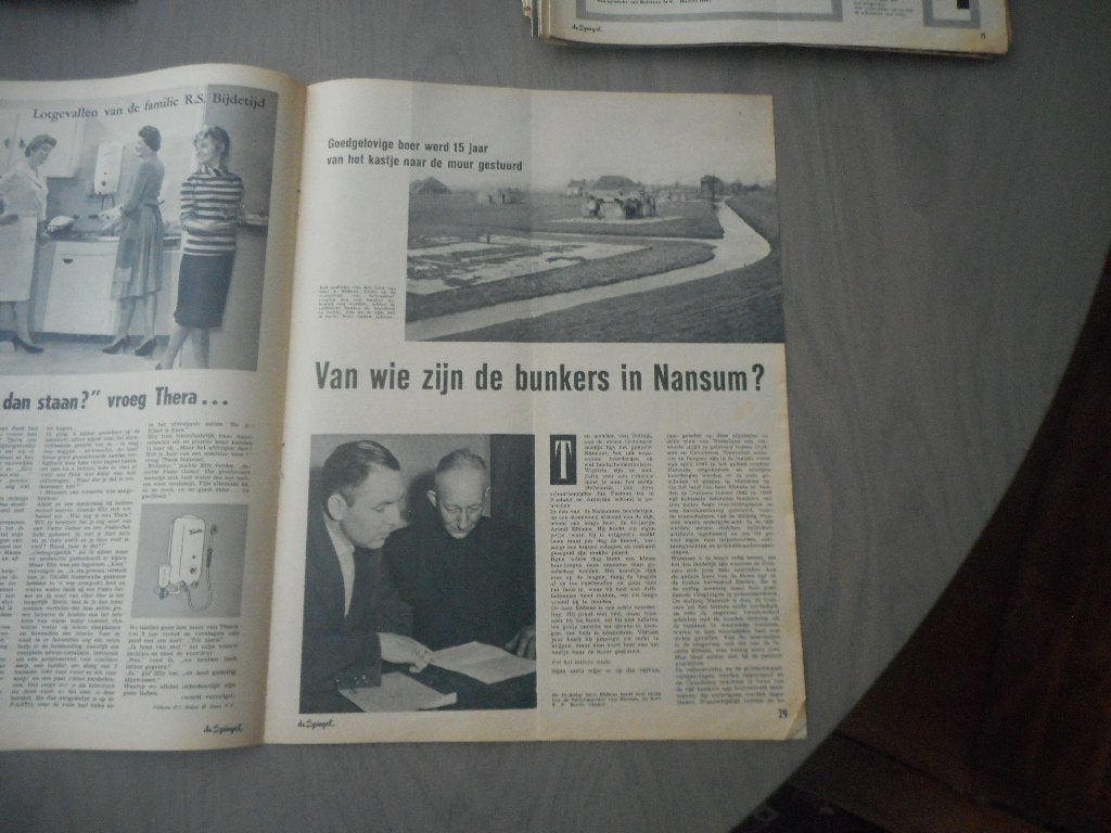 Nansum. A. Ebbens. Van wie zijn bunkers. 1960., Ophalen of Verzenden, 1960 tot 1980, Nederland, Knipsel(s)