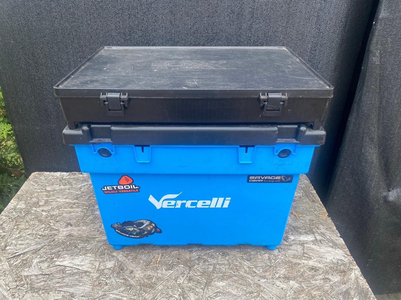 Hengelsport diverse: Vercelli viskist, EVO topbox, Watersport en Boten, Ophalen of Verzenden, Gebruikt