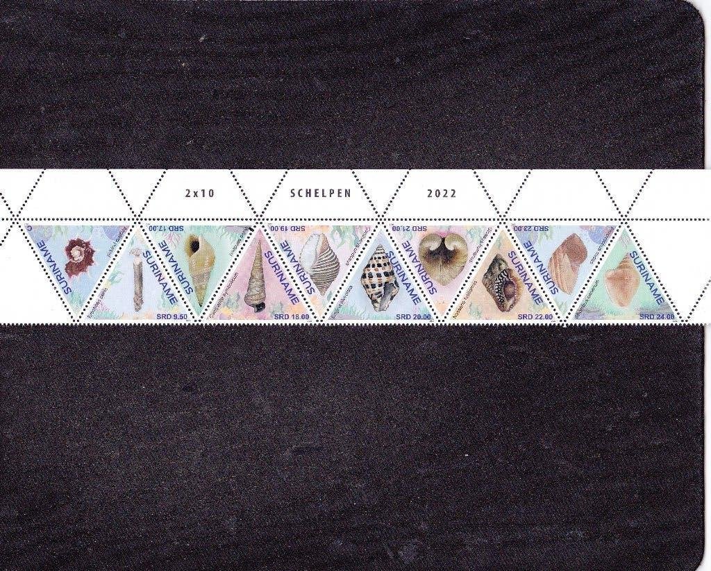 Suriname 2817/26 Schelpen 2022 (1194), Ophalen of Verzenden, Postfris