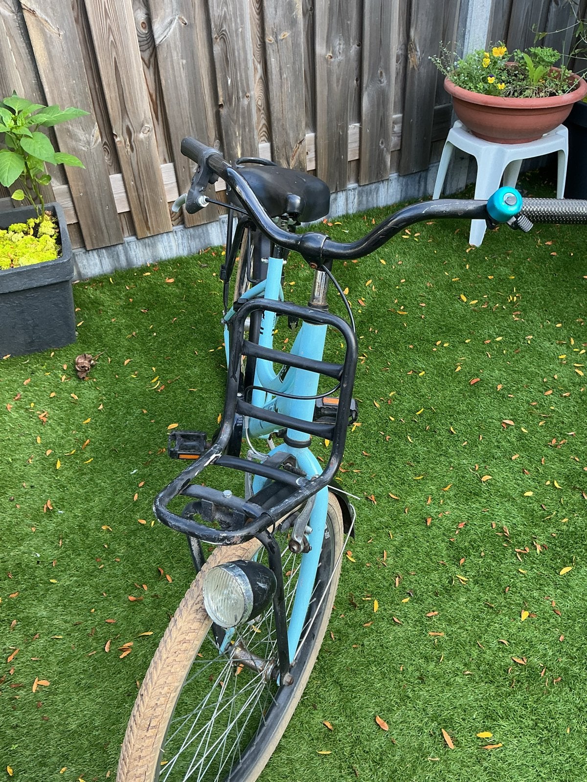 Stoere lichtblauwe Cliss New York meisjesfiets 24 inch, Ophalen, Terugtraprem, Handrem, Gebruikt