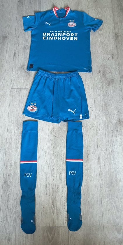 PSV Thuistenue 2023/2024 - Shirt, Broekje (164) en Sokken, Set, Maat XS of kleiner, Ophalen of Verzenden, Zo goed als nieuw