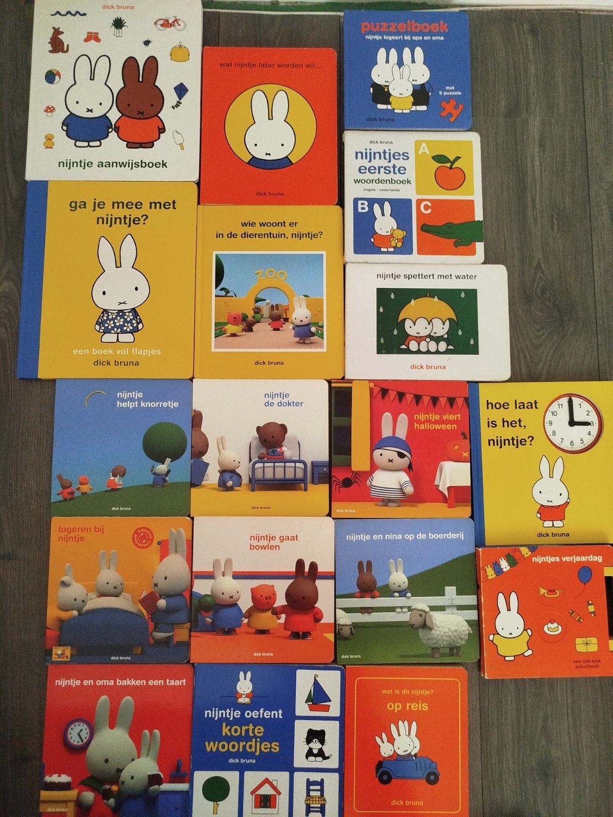 NIJNTJE DIVERSE BOEKEN COLLECTIE 19 STUKS DICK BRUNA, Gelezen, 3 tot 4 jaar, Ophalen of Verzenden, Dick Bruna