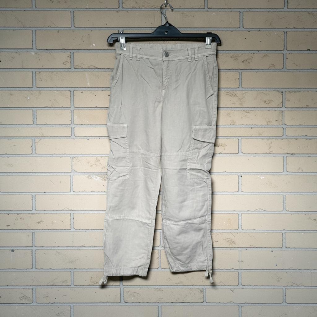 Red Button Broek Maat 36 Beige Cargo Style Linnen SRB4167, Rb, Verzenden, Zo goed als nieuw, Maat 36 (S)