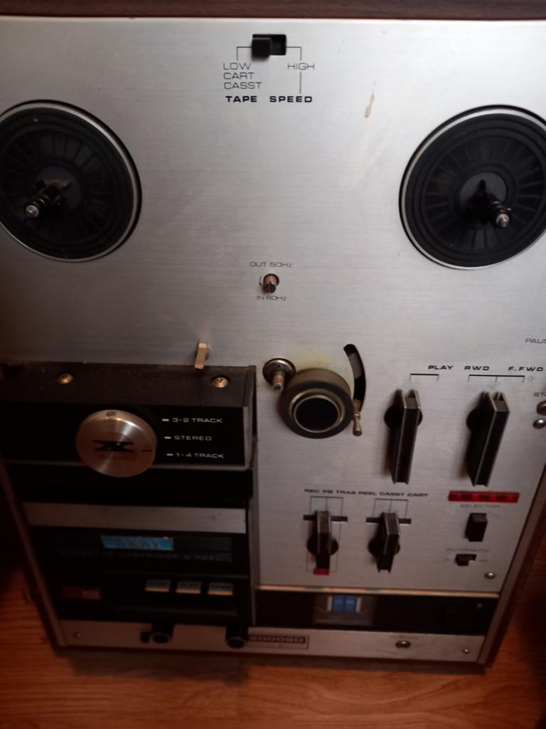 Akai bandrecorder, zie foto's voor specificatie, Audio, Tv en Foto, Bandrecorders, Ophalen, Bandrecorder, Met banden