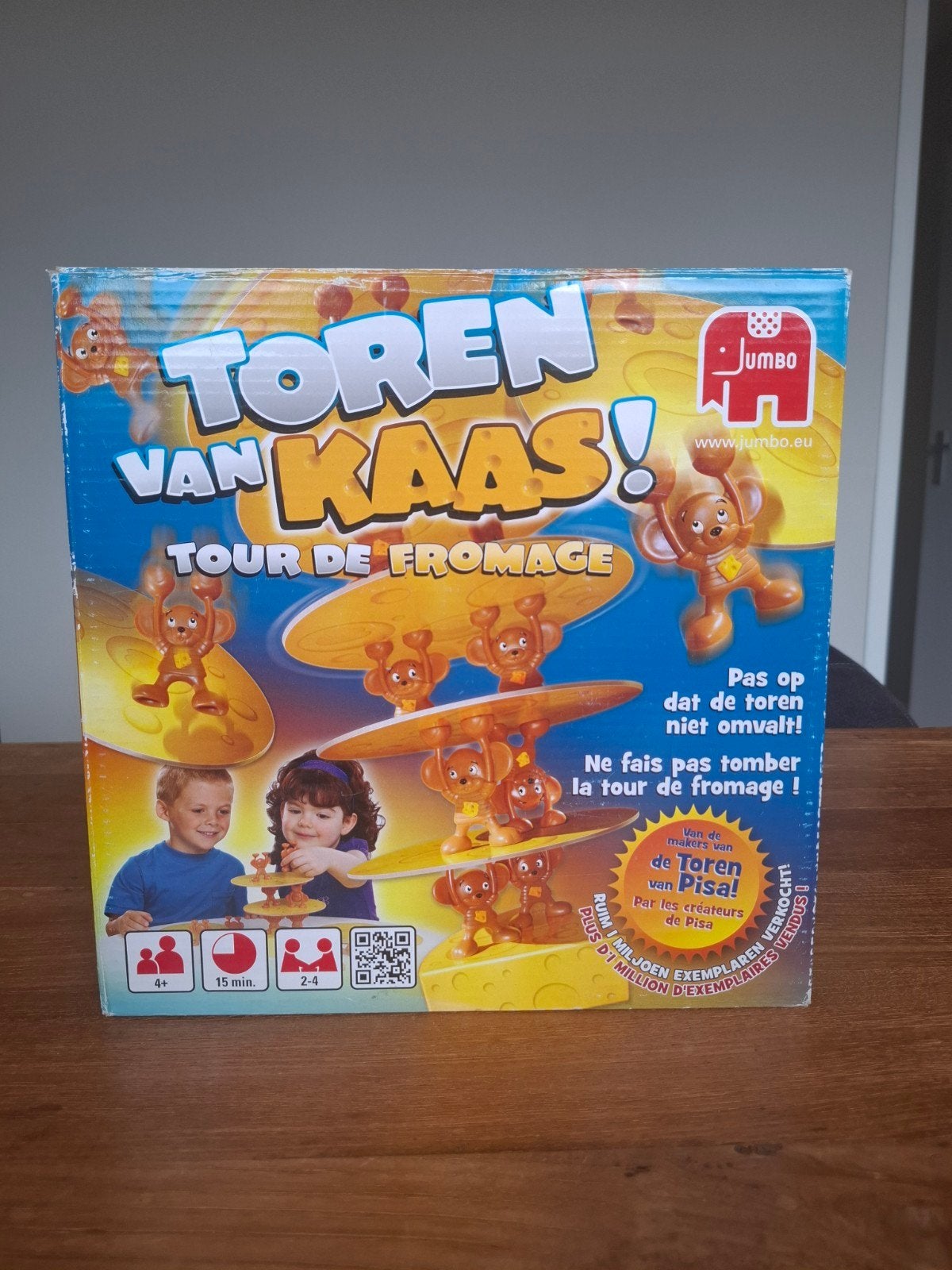 Jumbo Toren van Kaas! Balansspel voor het hele gezin, Een of twee spelers, Ophalen of Verzenden, Zo goed als nieuw, Jumbo