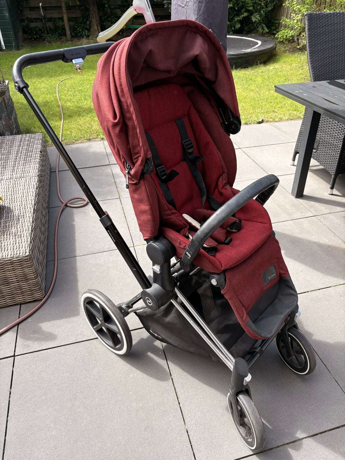 Cybex Priam kinderwagen met zit, reiswieg en warme voetenzak, Kinderen en Baby's, Kinderwagens en Combinaties, Gebruikt, Combiwagen
