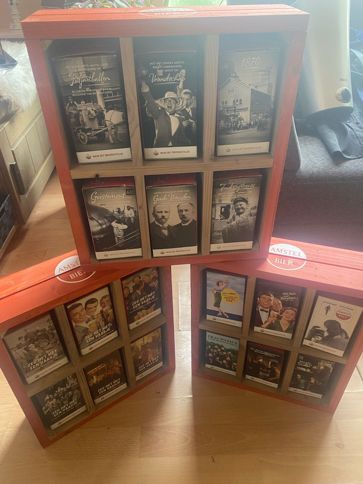 Amstel vaasjes in originele verpakking en kisten, Verzamelen, Ophalen of Verzenden, Nieuw, Glas of Glazen, Amstel