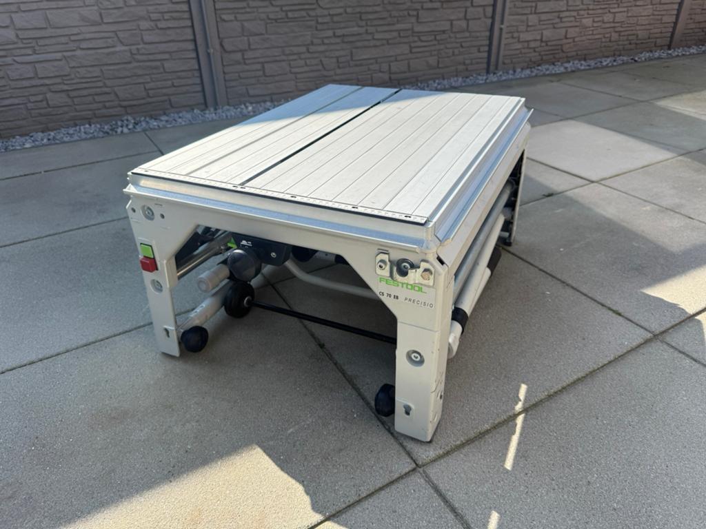 Festool CS 70 EG PRECISIO Trek-afkortzaag met schuiftafel, Ophalen, Invalzaag, Zo goed als nieuw, 30 tot 70 mm