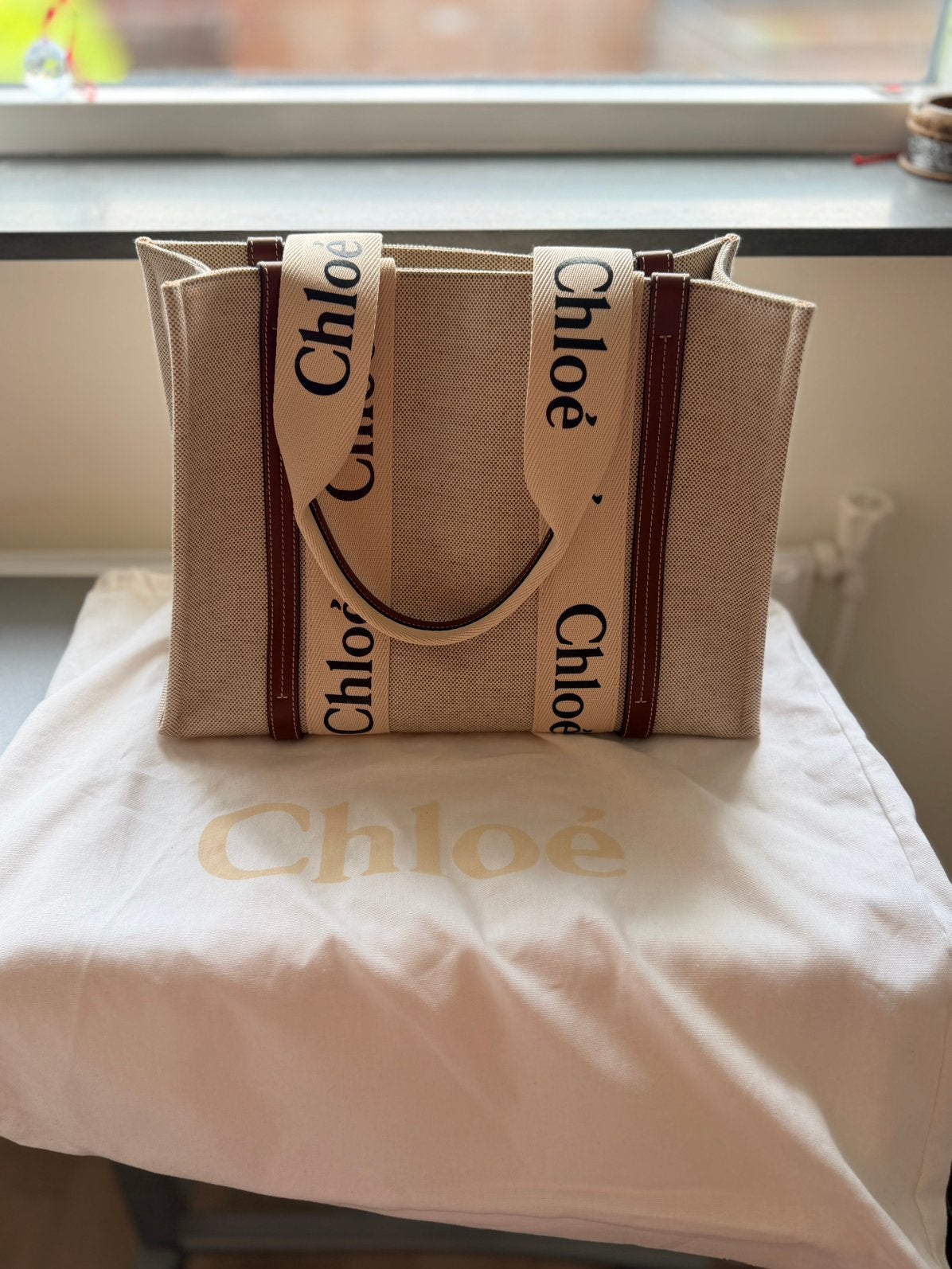 Chloe woody tote bag, Ophalen of Verzenden, Nieuw, Shopper