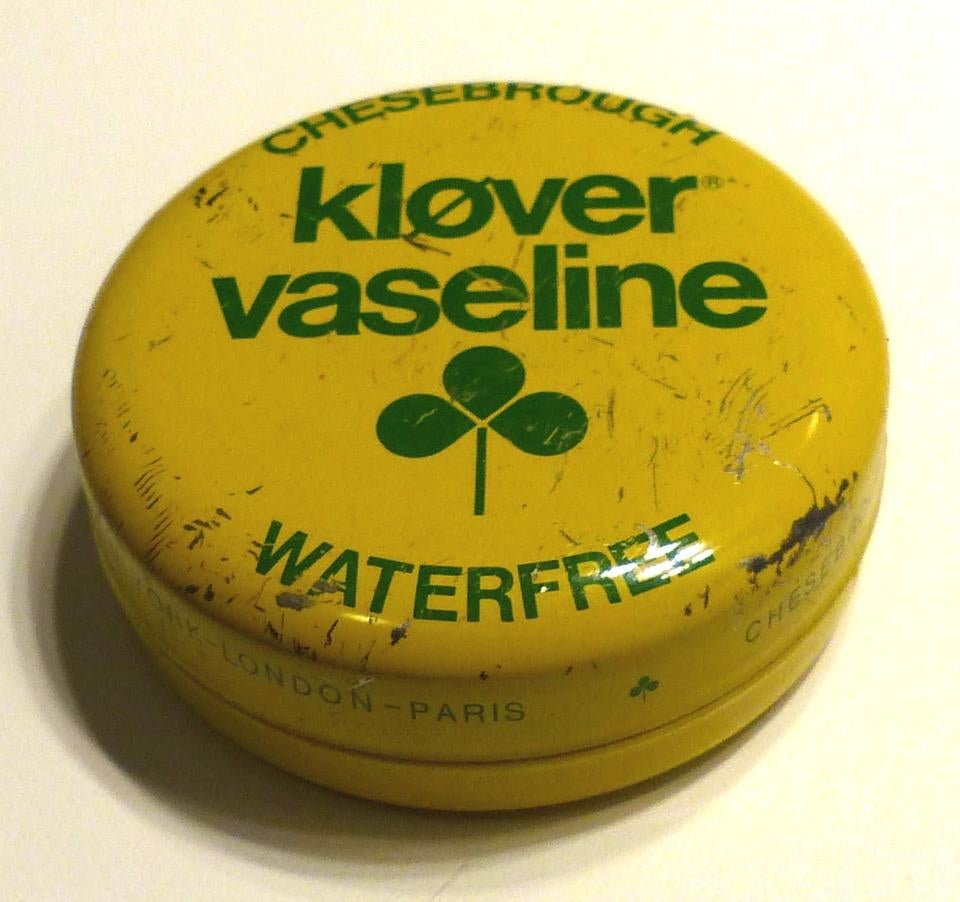 Chesebrough Kløver vaseline oud blikje Noorwegen, Ophalen of Verzenden, Gebruikt, Overige, Overige merken
