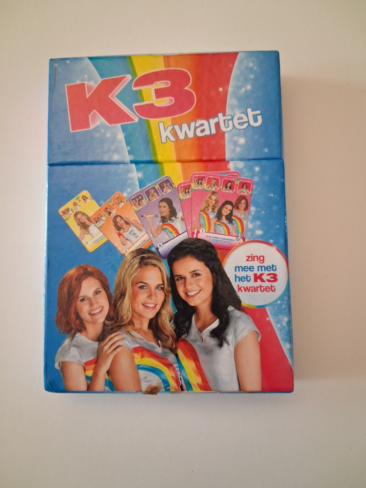 K3 Kwintet Kaartspel - Zing mee met K3!, Vijf spelers of meer, Ophalen of Verzenden, Gebruikt, Studio 100