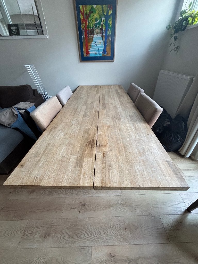 Ikea skogsta tafel - 160x81x74cm, Ophalen, Gebruikt, 50 tot 100 cm, Vijf personen of meer
