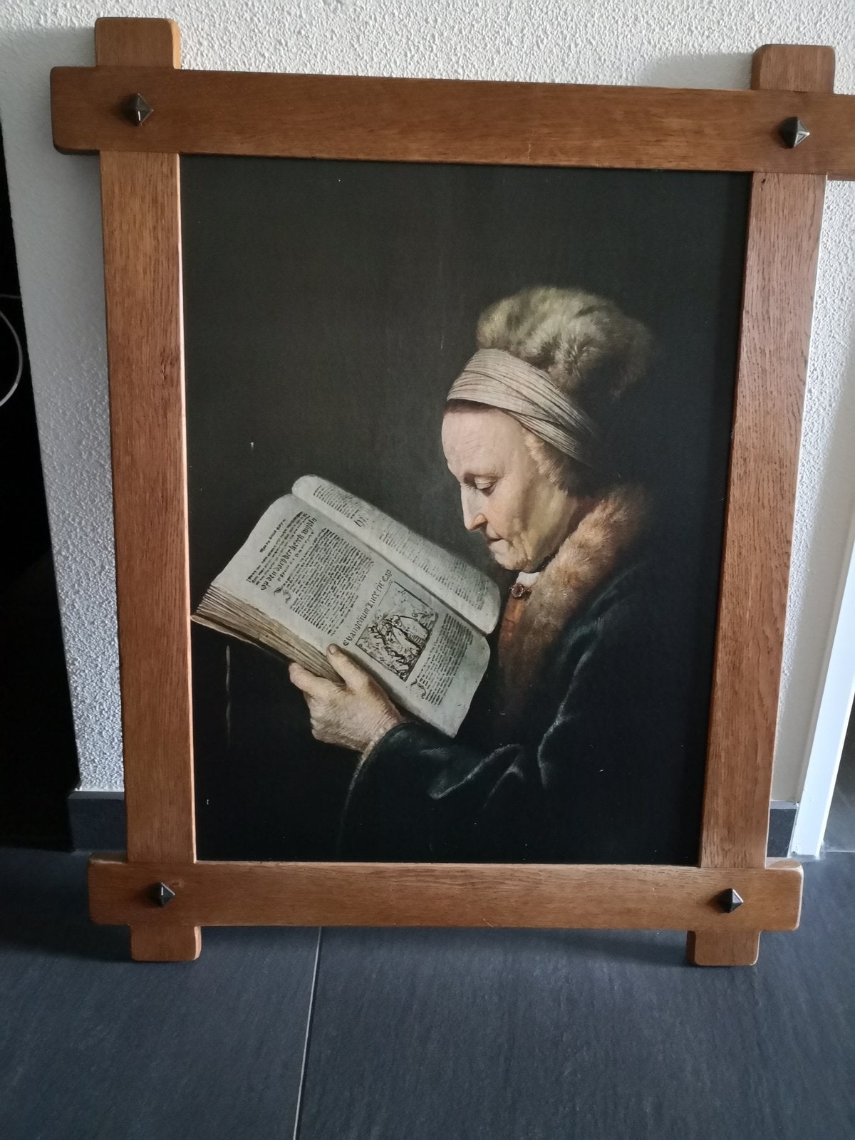 Vintage Schilderij Moeder van Rembrandt, Antiek en Kunst, Ophalen, Portret of Personen